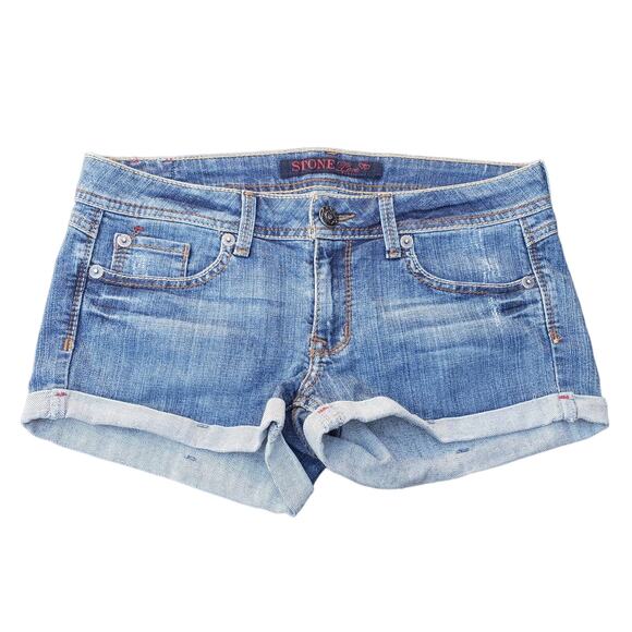 Stone Love Light Washed Denim Blue Jean Shorts | Size 9 - Picture 1 of 6